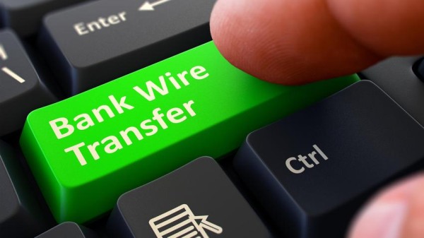 bank wire transfer casino