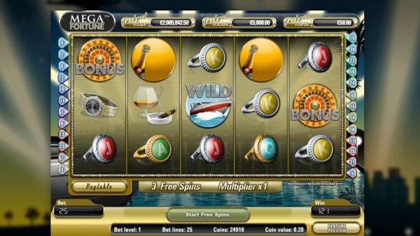 mega fortune video slot