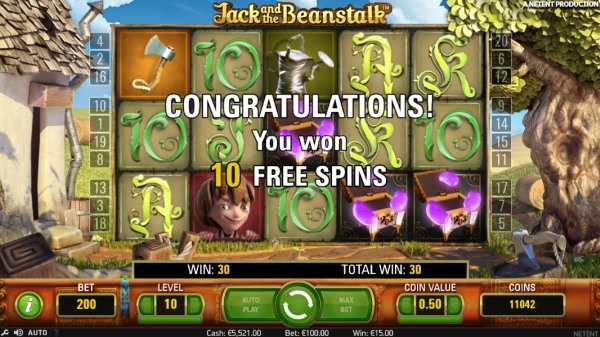 jack and the beanstalk free spins