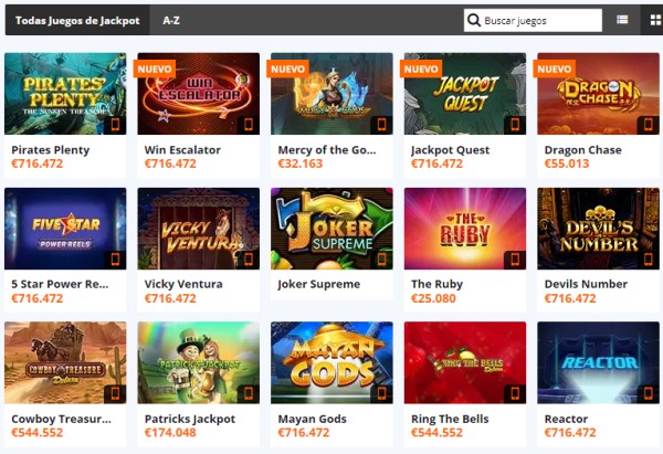 Juegos de Jackpot Betsson Casino