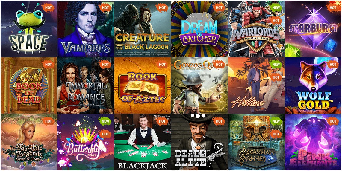 Spielen Sie Online Casino Spiele 2021 : Beste Internet Casino Spiele