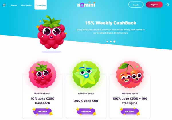 nomini casino bonuses