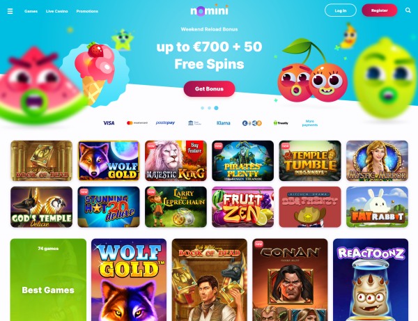 nomini casino website