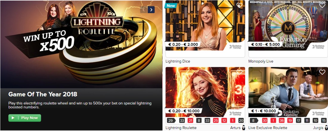 play in live casino