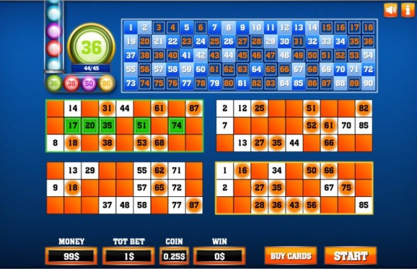 90-ball bingo