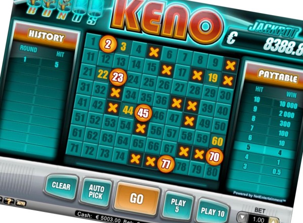 keno online play